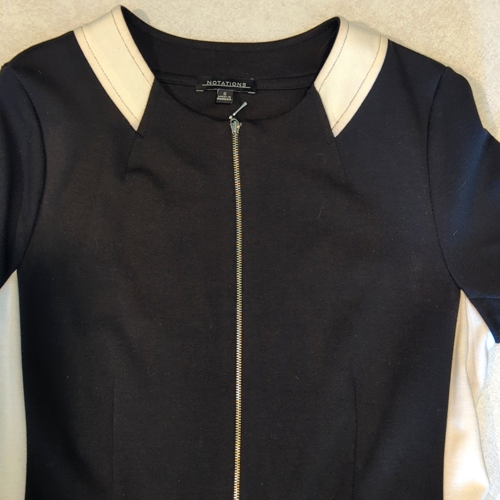 Womens Black/White Notations Jacket